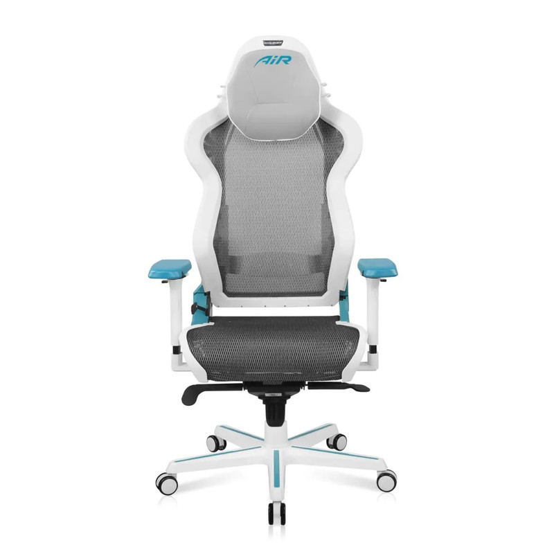 DXRacer Air Series Gaming Chair - White/Cyan - كرسي